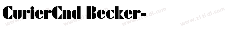 CurierCnd Becker字体转换